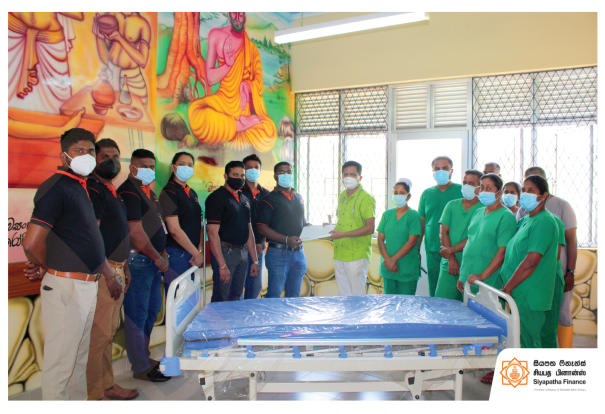 SIYAPATHA FINANCE DONATES AN ICU BED TO Divisional Hospital of Katugahahena